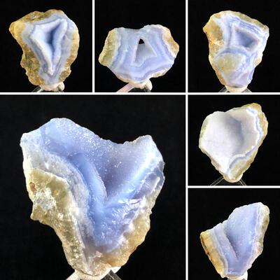 天然蓝纹玛瑙原石水晶宝石
