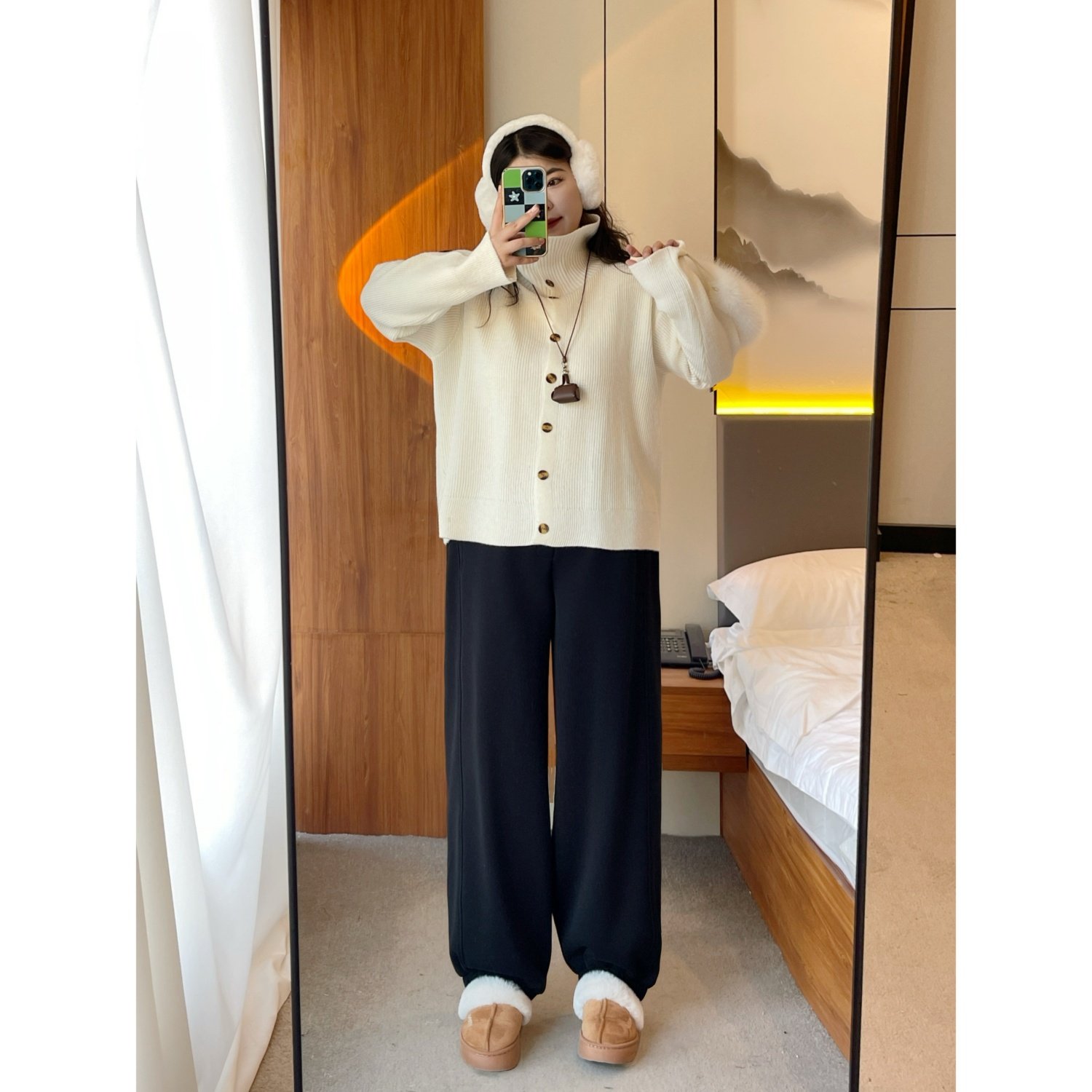 梵朵大码女装14629秋冬韩版新款高领毛衣长袖针织开衫显瘦上衣潮,女装/女士精品,大码内搭,淘宝优惠券,粉丝福利购,淘宝优惠卷