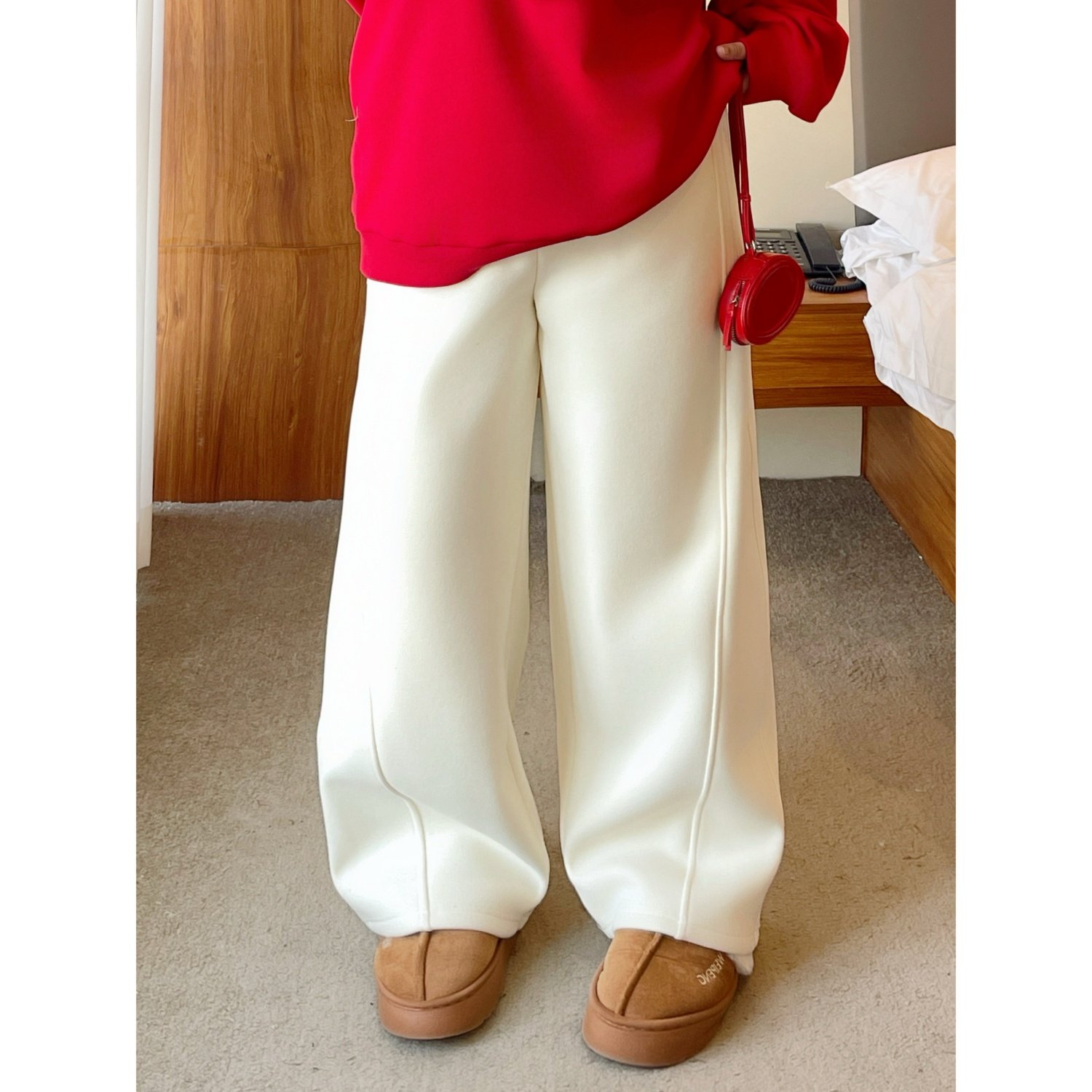 梵朵大码女装4367冬季阔腿运动裤胖MM高腰显瘦直筒宽松加绒卫裤,女装/女士精品,大码裤装,淘宝优惠券,粉丝福利购,淘宝优惠卷