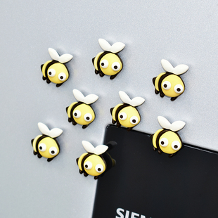 冰箱贴儿童早教创意磁贴饰 创意可爱卡通动物头小蜜蜂冰箱贴 磁贴