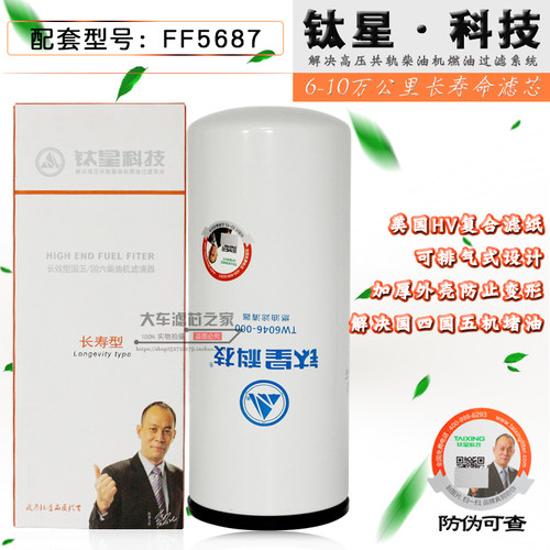 TW6046-000东风天龙IZS发动机 FF5687 4960198 4365703柴油滤清器