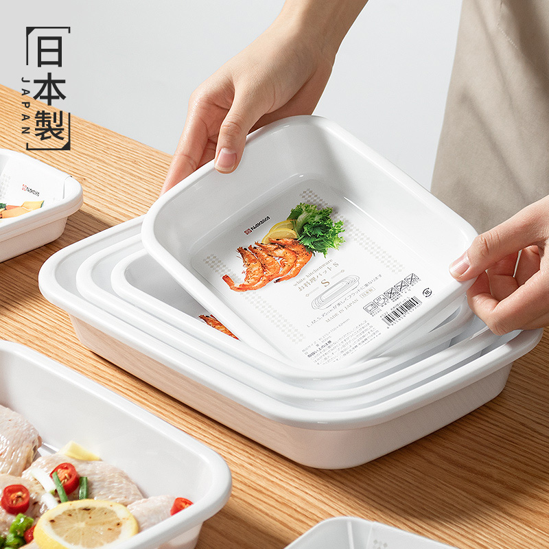 日本进口火锅配菜盘塑料可微波料理碗分餐盘厨房水果蔬菜备菜托盘 搬运/仓储/物流设备 其他起重搬运设备 原图主图