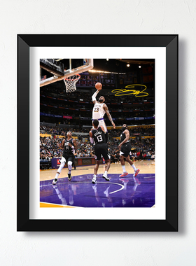 湖人詹姆斯隔扣乔治实木相框照片墙宿舍装饰挂画海报桌摆礼物周边