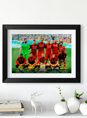 2019利物浦欧冠冠军纪念品萨拉赫相框挂墙装饰壁画礼物桌摆照片墙