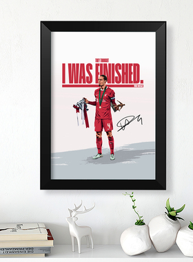 利物浦球员相框萨拉赫范迪克若塔克洛普照片墙桌摆台挂件装饰壁画