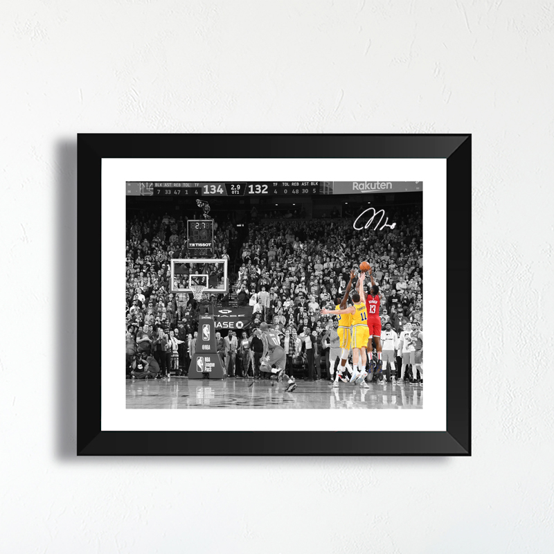 哈登绝杀勇士纪念相框照片墙艺术