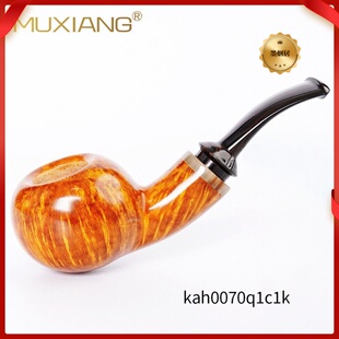 木香MUXIANG小苹果空腔手工烟斗牛角坎伯兰烟嘴西班牙石楠木根瘤