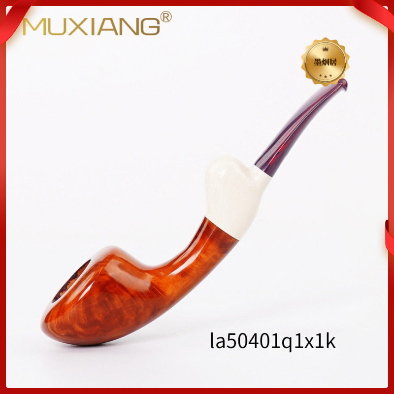 木香手工木制烟斗石楠木烟斗德国巴花限坎咬嘴创意勺子斗实木烟斗