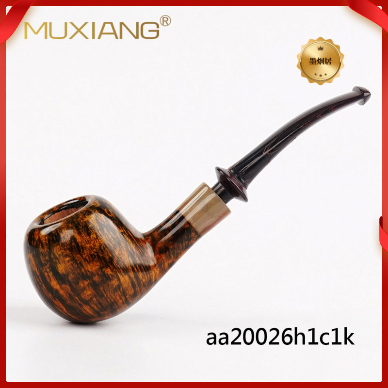 木香自由式手工实木烟斗硫化橡胶坎伯兰烟嘴木制烟具石楠木烟斗