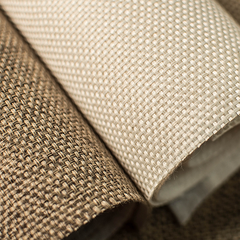 加厚粗麻亚麻墙布藤编 无缝全屋日式新中式客厅高端 2025新款壁布