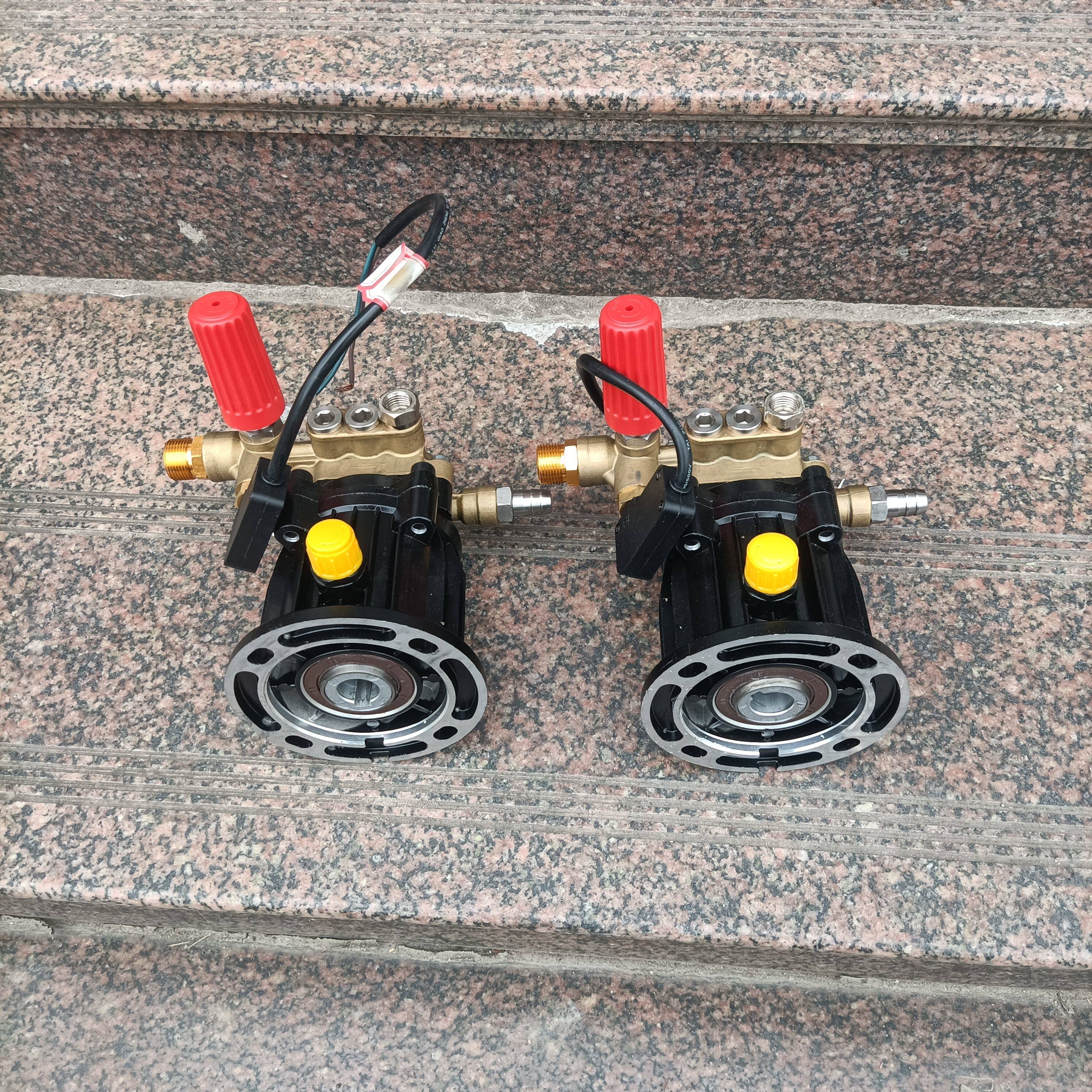 高压清洗机泵19轴安装孔位100流量11升13升改装DIY洗车柱塞泵头