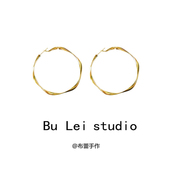 冷淡风港风青春有你安崎虞书欣同款 耳环大圆圈圆环耳夹耳饰耳钉