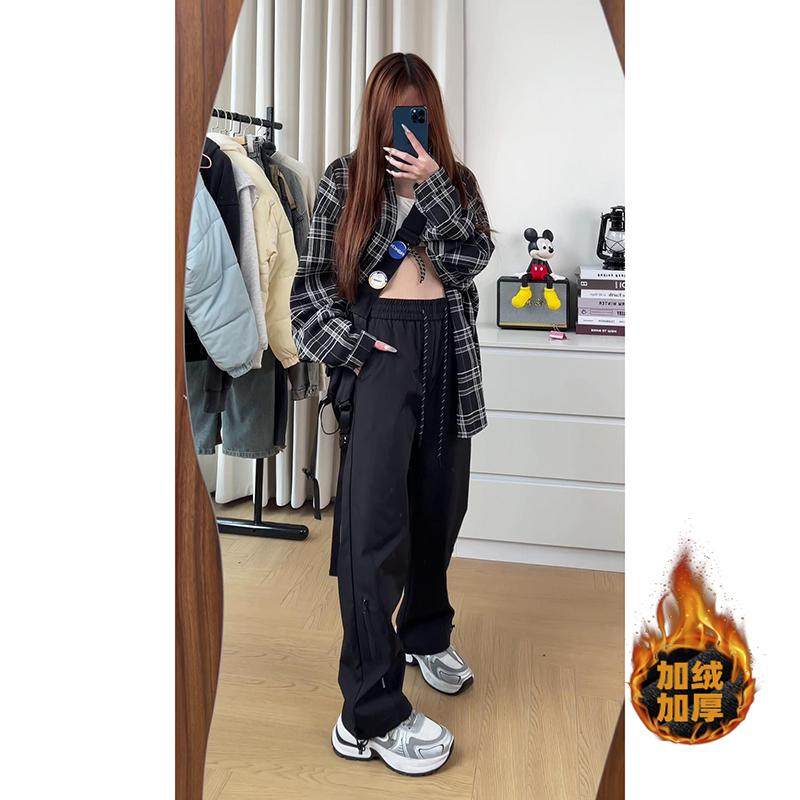 D-A232-HK9333-P35-加绒P45直筒冲锋裤女士秋冬休闲裤女生,女装休闲裤,电商A232