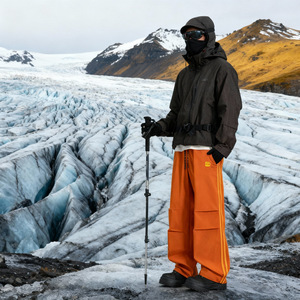 山系户外机能三防冲锋裤秋冬季中性风登山运动裤加绒保暖休闲裤子