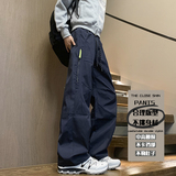 抖音/港风男女同款三防冲锋裤直筒裤大码休闲裤子HK9663-P35，男装休闲裤，电商A232
