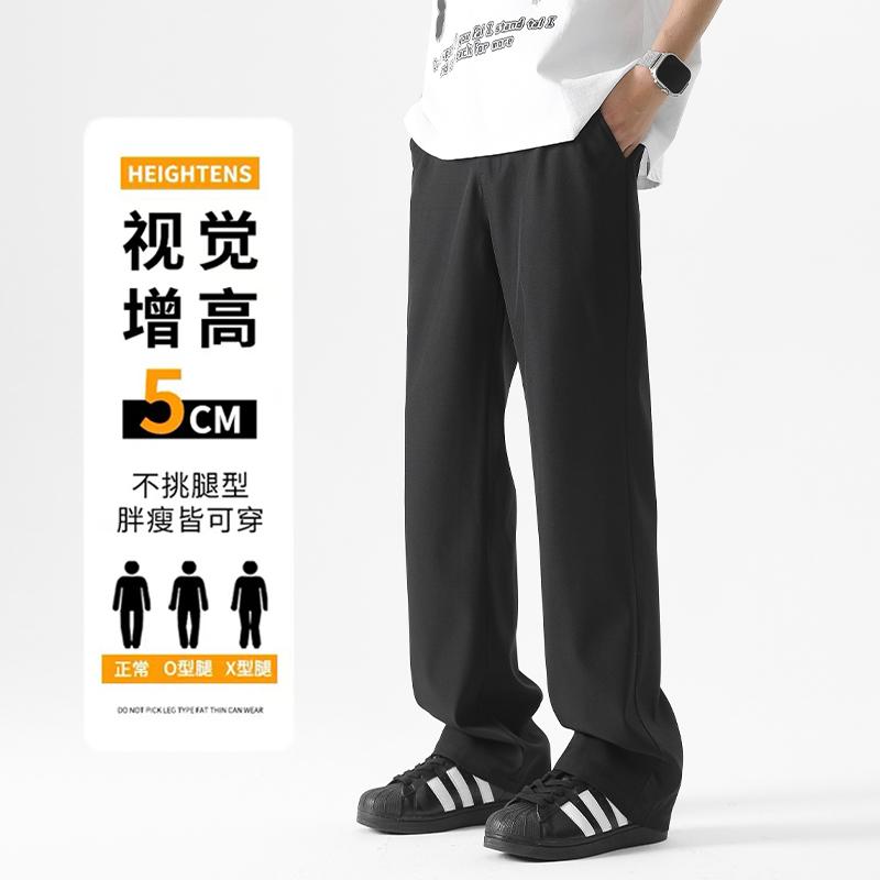 D-A232-HK9365加绒-P45直筒休闲裤男款春秋季宽松西装裤阔腿长裤,男装休闲裤,电商A232