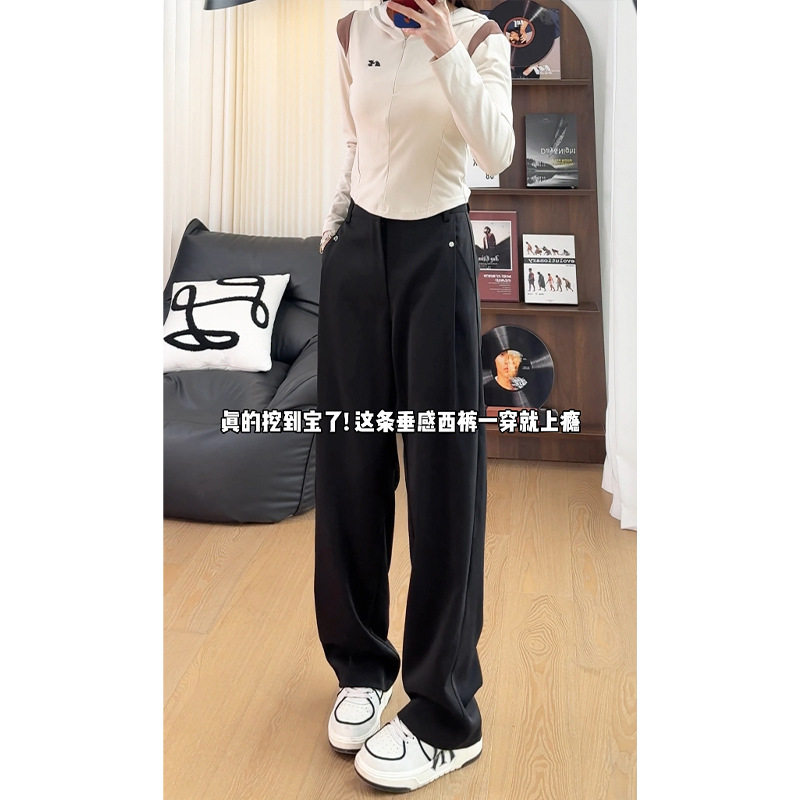 2026春季新款显瘦垂感西裤男装休闲裤宽松百搭直筒裤子男款西装裤,男装西服套装,电商A232