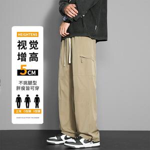 D-A232-YHK9223-P50美式软壳冲锋裤男宽松休闲裤男直筒裤拉链裤子图片