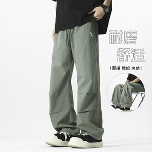 D-A232-HK9581-P30伞兵工装裤春季新款潮牌复古抽绳运动休闲裤图片
