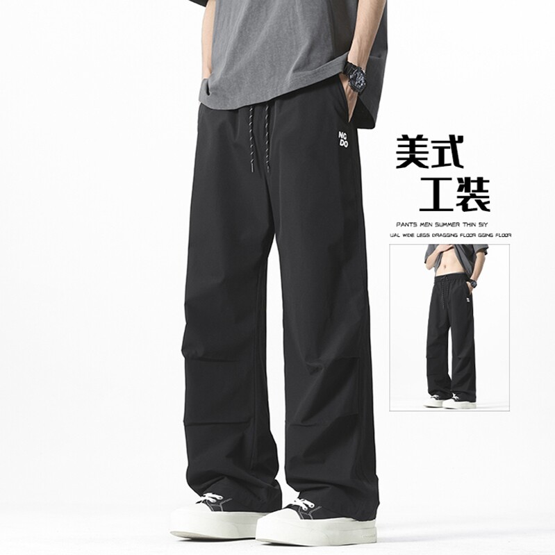 D-A232-HK9581-P30伞兵工装裤春季新款潮牌复古抽绳运动休闲裤,男装工装外套,电商A232