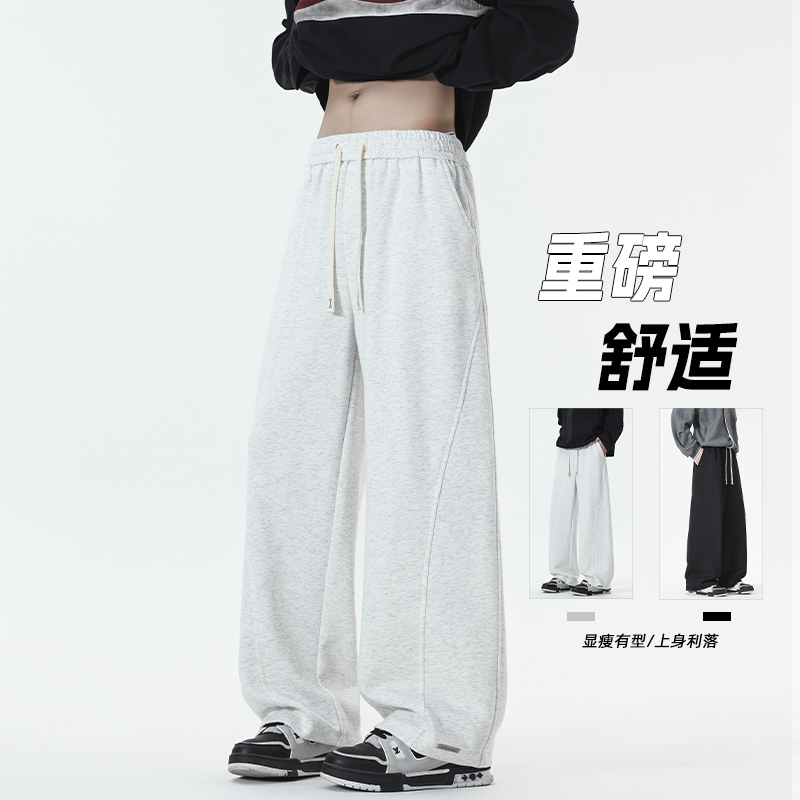 无影墙/2025秋季华棉卫裤男士宽松大码运动休闲裤HK9689-P38，男装休闲裤，电商A232