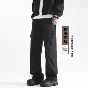D-A232-HK9555-P40机能立体口袋美式复古阔腿裤工装裤潮牌休闲裤图片