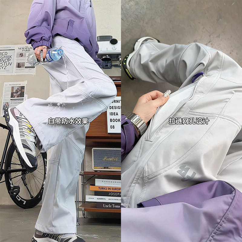 抖音/加绒冲锋裤男女同款登山裤冬季裤子HK9688-特P40-控89.9,男装卫衣,电商A232