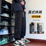 X-602-AK5018-P45运动裤男生春秋季2025新款高级休闲长裤，男装休闲裤，电商A232