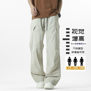 D-A232-HK9583-P35潮牌户外速干裤子青少年休闲宽松直筒运动裤男图片
