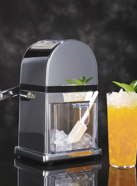 酒吧传奇 不锈钢手摇碎冰机 手动碎冰机颗粒冰碎冰机家用小型商用