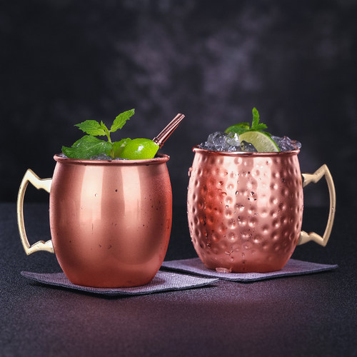 酒吧传奇鼓型铜杯moscowmule