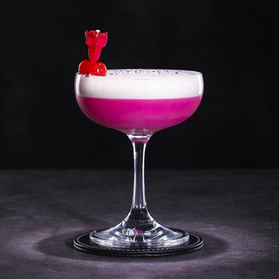 酒吧传奇 高亮无铅水晶古典马天尼杯复古鸡尾酒杯碟形香槟杯220ml