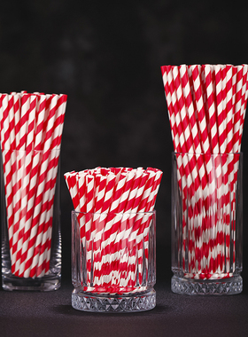 环保纸吸管 一次性好看的纸吸管 彩色艺术吸管 短吸管 饮品长吸管