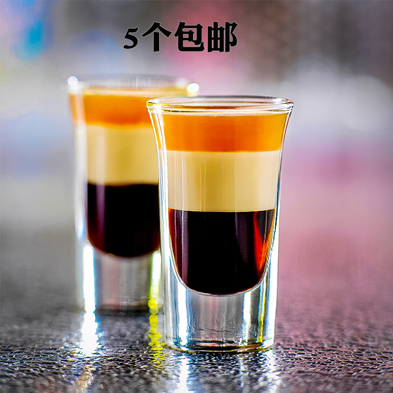 标准30毫升厚底子弹杯 一口杯 烈酒杯 白酒杯shot杯 B52鸡尾酒杯