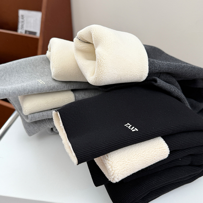 深冬大弹力螺纹显瘦特厚打底裤