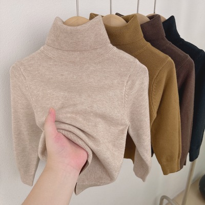 儿童护颈高领软糯百搭打底羊毛衫