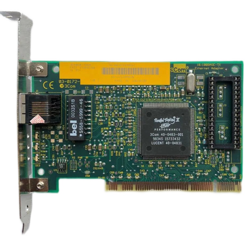 现货 3C905B-TX 3COM 百兆网卡 工控机服务器PCI卡