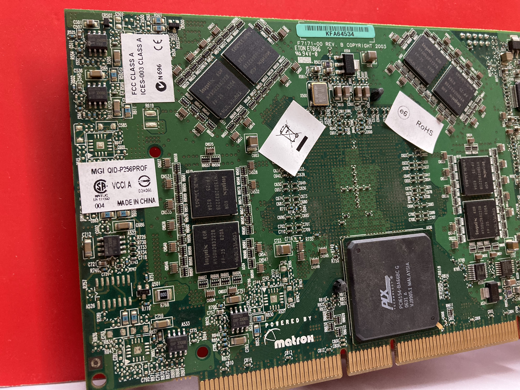 Matrox QID-P256PROF PCI 4屏多屏 医疗显卡F7171-00 现货
