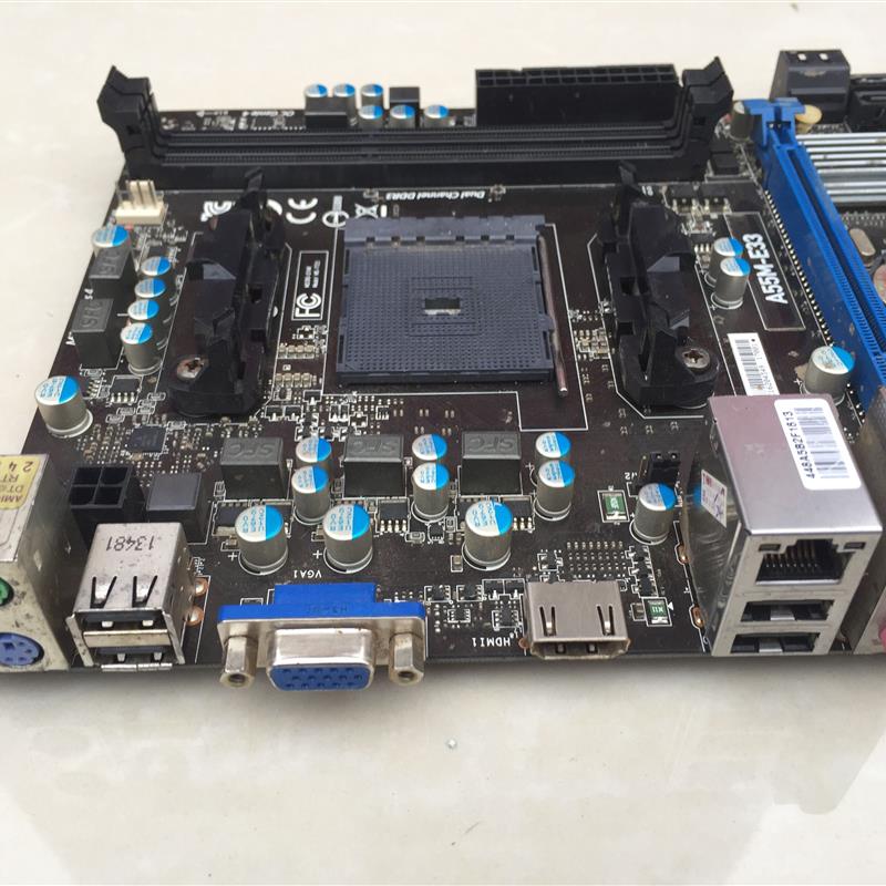 / FM2-A55M-E33 FM2主板台式机A55支持AMD740 750K 760K