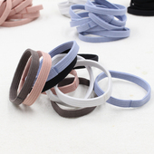 10条装 高弹力扎高马尾成人无缝对接头绳简单简约皮筋扁皮筋贼好用