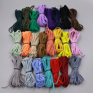 6米装 3MM扁绳23色入自己diy头绳皮筋发圈材料配件打结高弹力绳子