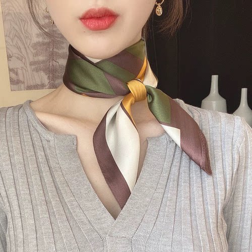 丝巾70小方巾男女春夏秋20条包邮
