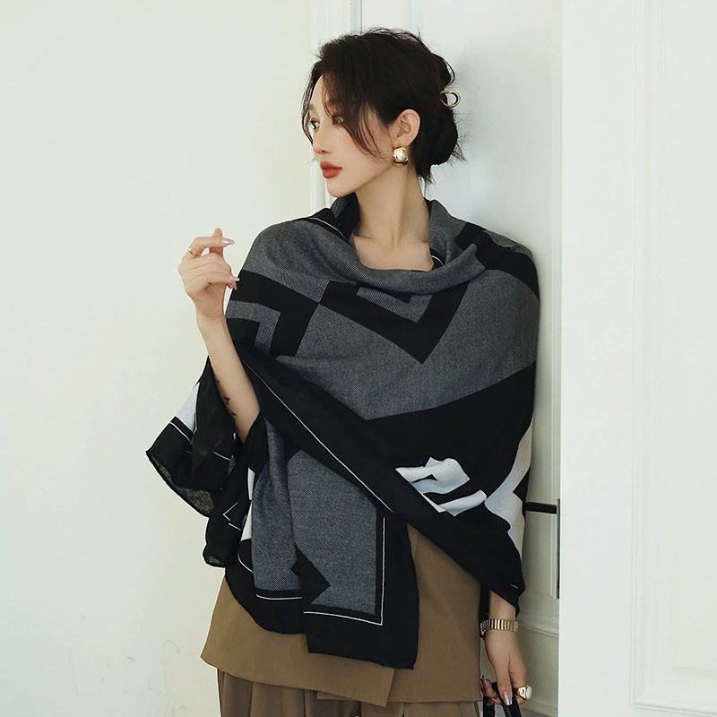 春夏秋棉麻印花韩版男女丝巾围巾