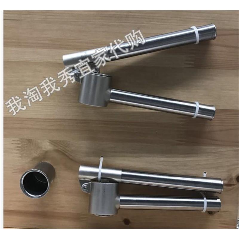 IKEA 宜家代购正品康吉思压蒜器不锈钢姜汁榨取器捣碎蒜蓉机