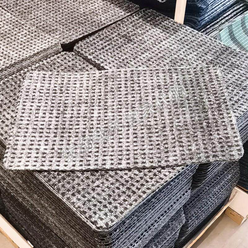 IKEA宜家正品 弗里卡什 门垫 灰色 38x58厘米 柔软舒适格纹地毯