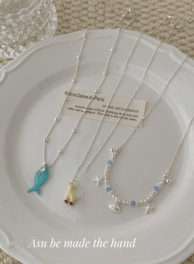 可爱甜美童趣锁骨链项链