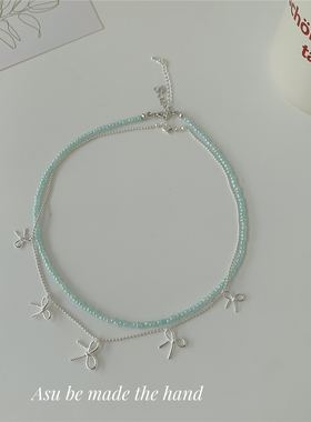 韩版气质双层叠戴锁骨链