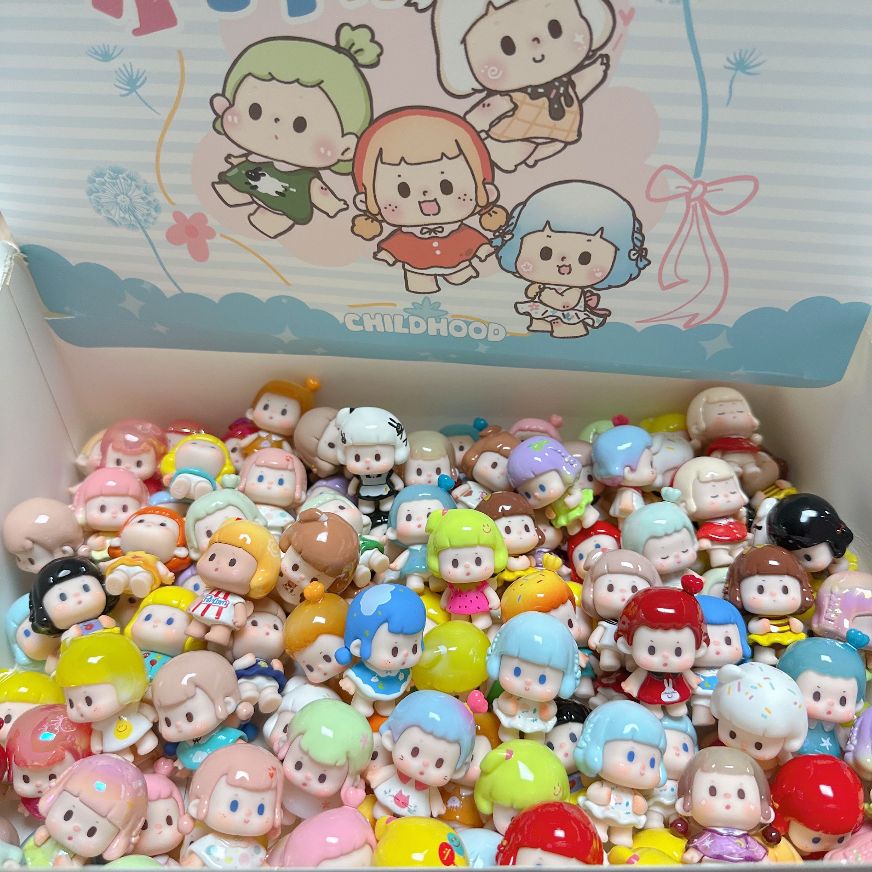 少量正版不二小时候系列迷你潮玩盲盒萌粒（端盒，未拆袋，拆袋）