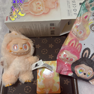 正版泡泡玛特正版LABUBU3.0拉布布前方高能系列公仔搪胶脸毛绒