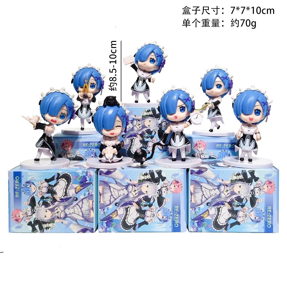 Q版蕾姆盲盒摆件从零开始的模型